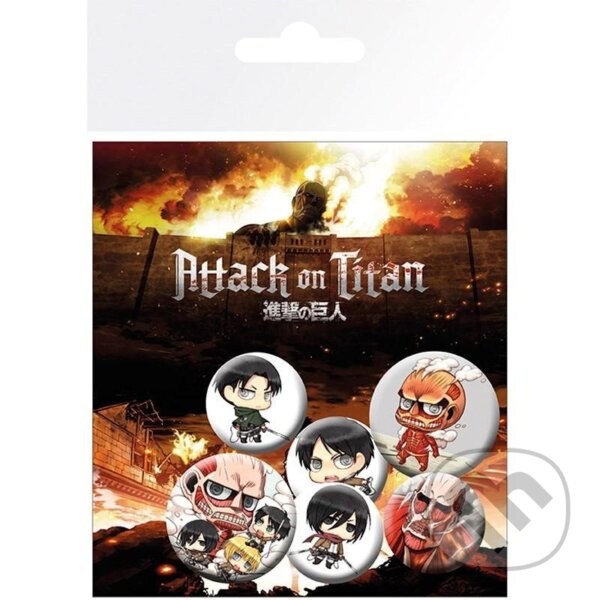 Sada odznakov Attack on Titan (ABYstyle). ABYstyle, 2022 Sada odznakov Attack on Titan (ABYstyle). ABYstyle, 2022