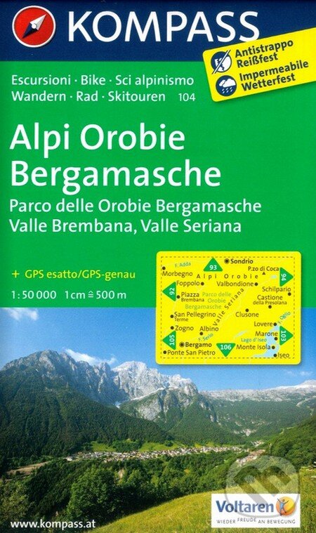 Alpi Orobie/Bergamasche (Kompass). Kompass, 2012 Alpi Orobie/Bergamasche (Kompass). Kompass, 2012
