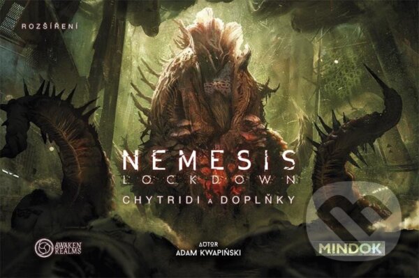 Společenská hra: Nemesis Lockdown: Chytridi a doplňky (Adam Kwapinski). Mindok, 2022 Společenská hra: Nemesis Lockdown: Chytridi a doplňky (Adam Kwapinski). Mindok, 2022