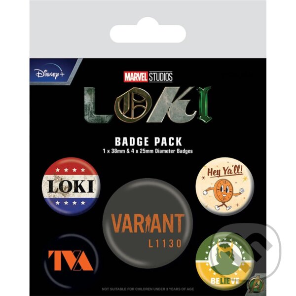 Sada placiek Marvel - Loki (Pyramid International). Pyramid International, 2022 Sada placiek Marvel - Loki (Pyramid International). Pyramid International, 2022
