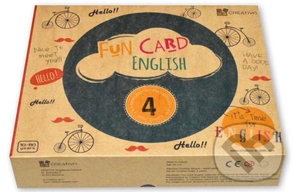 Spoločenská hra: Fun Card English 4 / XXL sada (autorů kolektiv). Creativo, 2019 Spoločenská hra: Fun Card English 4 / XXL sada (autorů kolektiv). Creativo, 2019