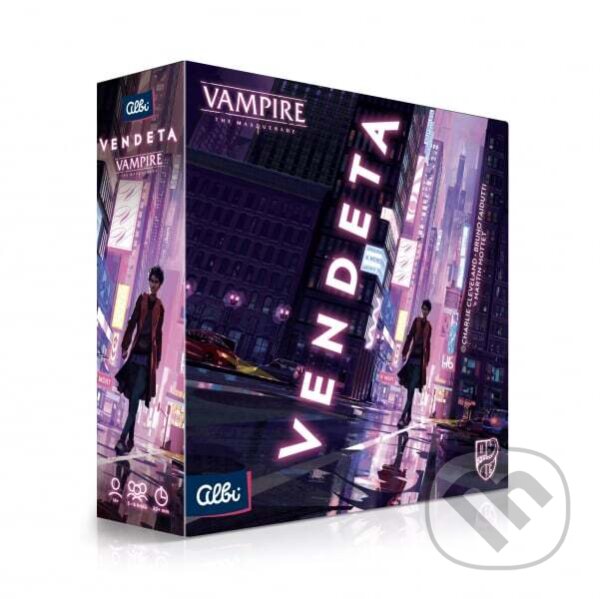 Společenská hra: Vampire: The Masquerade - Vendetta CZ (Bruno Faidutti a Charlie Cleveland). Albi, 2022 Společenská hra: Vampire: The Masquerade - Vendetta CZ (Bruno Faidutti a Charlie Cleveland). Albi, 2022