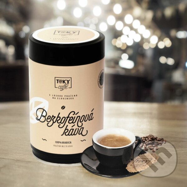 Kávy a čaje: TOKY Caffe Bezkofeínová (TOKY Caffe). TOKY Caffe, 2022 Kávy a čaje: TOKY Caffe Bezkofeínová (TOKY Caffe). TOKY Caffe, 2022