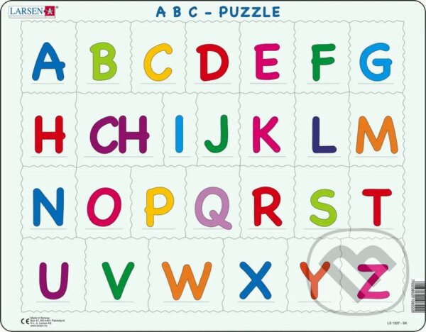 Puzzle: Abeceda - veľké písmená (LS1327) (Larsen). Larsen, 2022 Puzzle: Abeceda - veľké písmená (LS1327) (Larsen). Larsen, 2022