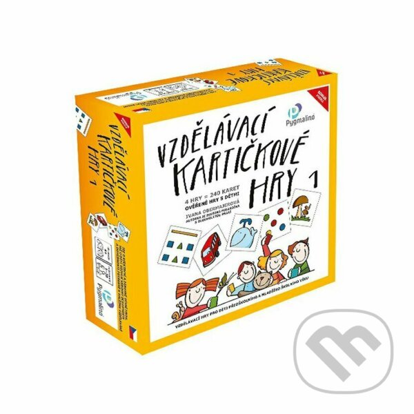 Společenská hra: Vzdělávací kartičkové hry 1 (Ivana Obermajerová). Pygmalino, 2022 Společenská hra: Vzdělávací kartičkové hry 1 (Ivana Obermajerová). Pygmalino, 2022