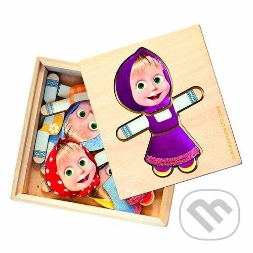 Puzzle: Máša a medvěd Oblečení - Puzzle (Bino). Bino, 2022 Puzzle: Máša a medvěd Oblečení - Puzzle (Bino). Bino, 2022