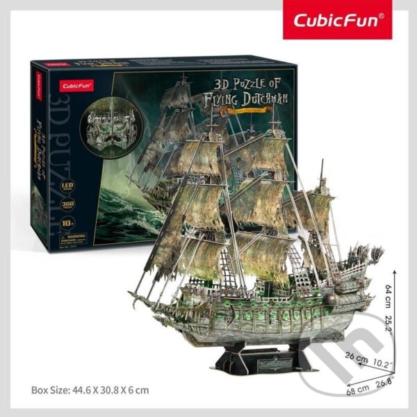 Puzzle: Létající Holanďan - 3D LED (CubicFun). CubicFun, 2022 Puzzle: Létající Holanďan - 3D LED (CubicFun). CubicFun, 2022