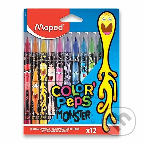Maped Fixy Color´ Peps Monster 12 ks (Maped). Maped, 2022 Maped Fixy Color´ Peps Monster 12 ks (Maped). Maped, 2022