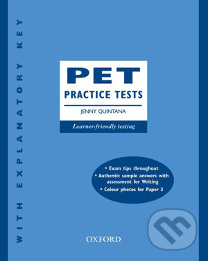Kniha: PET - Practice Tests (New Edition) (Jenny Quintana). Pearson, 2004 Kniha: PET - Practice Tests (New Edition) (Jenny Quintana). Pearson, 2004