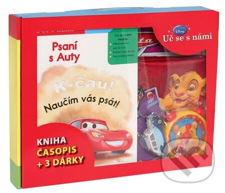 Kufřík - Psaní s Auty (kniha, časopis + 3 dárky) - Walt Disney, Egmont ČR, 2014