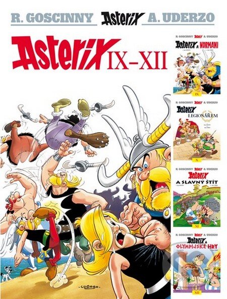Kniha: Asterix IX - XII (Albert Uderzo a René Goscinny). Egmont ČR, 2012 Kniha: Asterix IX - XII (Albert Uderzo a René Goscinny). Egmont ČR, 2012