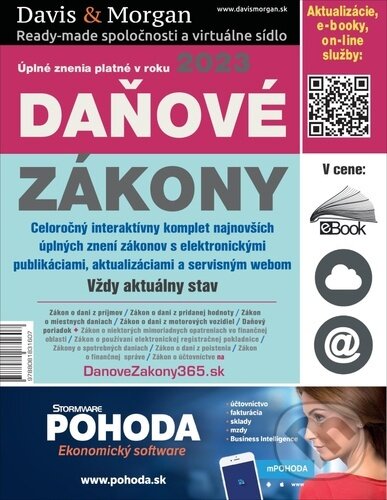 Kniha: Daňové zákony 2023 (DonauMedia). DonauMedia, 2023 Kniha: Daňové zákony 2023 (DonauMedia). DonauMedia, 2023