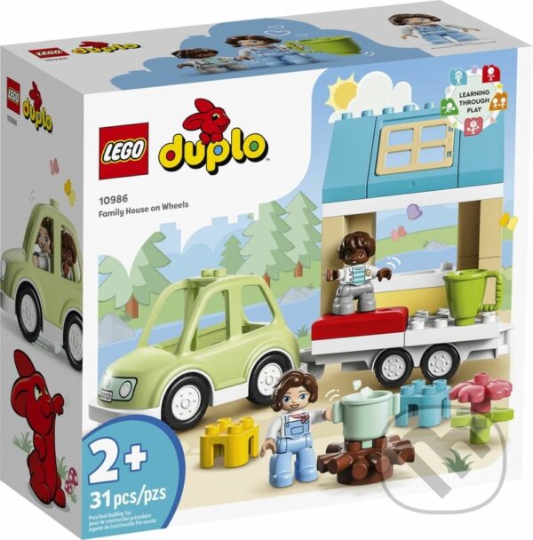 Společenská hra: LEGO® DUPLO® 10986 Pojazdný rodinný domček (LEGO). LEGO, 2023 Společenská hra: LEGO® DUPLO® 10986 Pojazdný rodinný domček (LEGO). LEGO, 2023