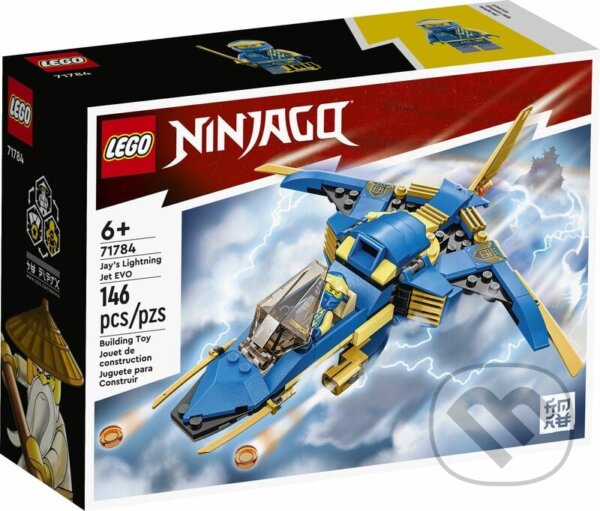 Společenská hra: LEGO® NINJAGO® 71784 Jayova blesková stíhačka EVO (LEGO). LEGO, 2023 Společenská hra: LEGO® NINJAGO® 71784 Jayova blesková stíhačka EVO (LEGO). LEGO, 2023
