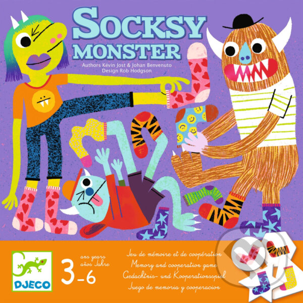 Společenská hra: Ponožkové príšerky (Socksy Monster) (Djeco). Djeco, 2023 Společenská hra: Ponožkové príšerky (Socksy Monster) (Djeco). Djeco, 2023