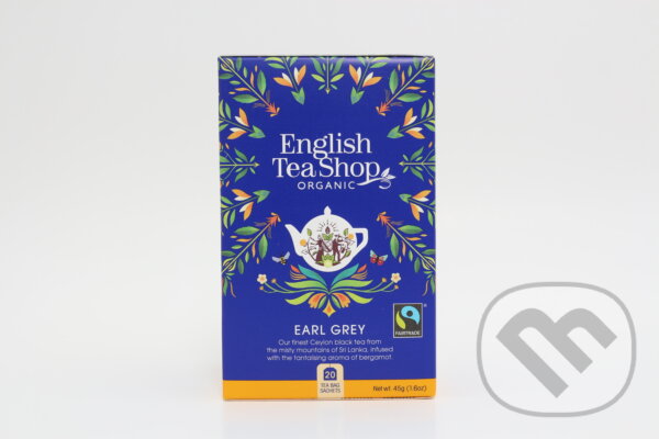 Kávy a čaje: Earl grey 20 x 2,25 g (English Tea Shop). English Tea Shop, 2023 Kávy a čaje: Earl grey 20 x 2,25 g (English Tea Shop). English Tea Shop, 2023