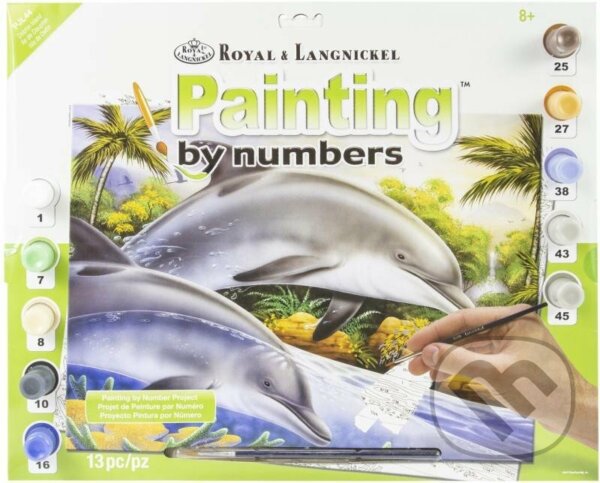 Royal Langnickel Malování podle čísel - delfíni (Royal & Langnickel). Royal & Langnickel, 2023 Royal Langnickel Malování podle čísel - delfíni (Royal & Langnickel). Royal & Langnickel, 2023