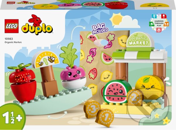Společenská hra: LEGO® DUPLO® 10983 Bio farmársky trh (LEGO). LEGO, 2023 Společenská hra: LEGO® DUPLO® 10983 Bio farmársky trh (LEGO). LEGO, 2023