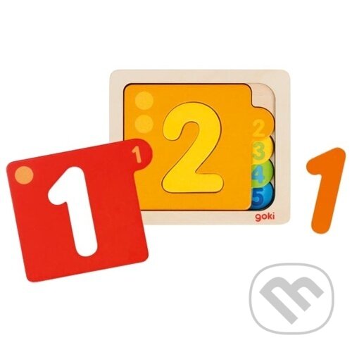 Puzzle: Vícevrstvá vkládačka Čísla (Goki). Goki, 2023 Puzzle: Vícevrstvá vkládačka Čísla (Goki). Goki, 2023