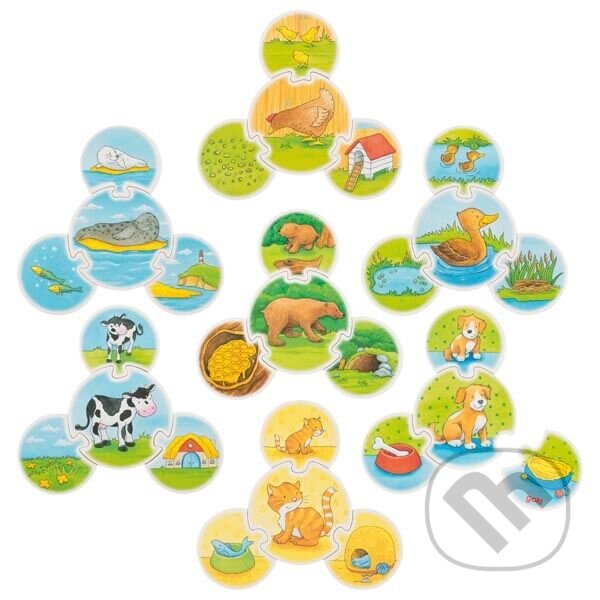 Puzzle: Drevené puzzle Zvieratka (Goki). Goki Puzzle: Drevené puzzle Zvieratka (Goki). Goki