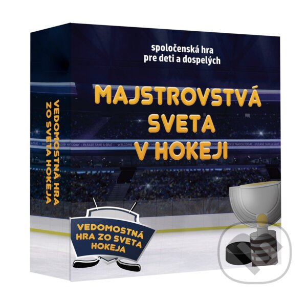 Spoločenská hra: Majstrovstvá sveta v hokeji (Daniel Kollár). DAJAMA, 2023 Spoločenská hra: Majstrovstvá sveta v hokeji (Daniel Kollár). DAJAMA, 2023