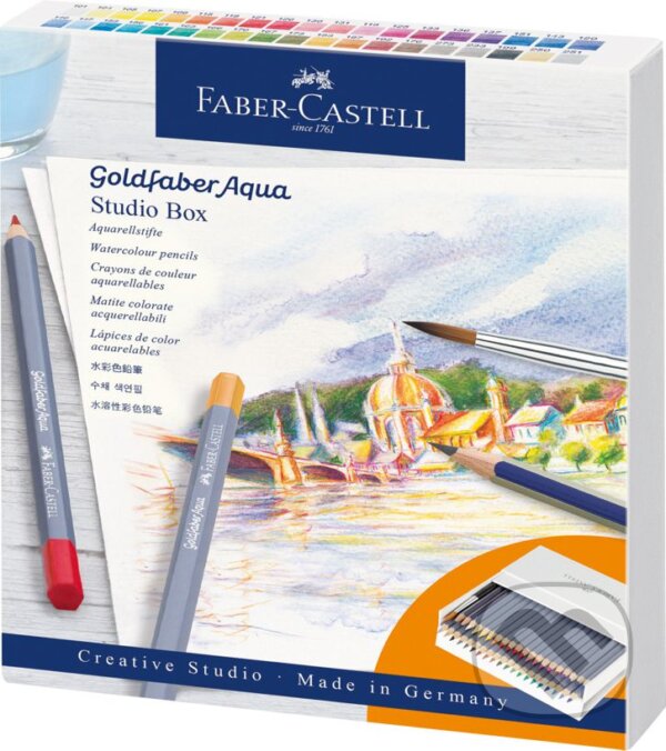 Pastelky Goldfaber Aqua set studio box (Faber-Castell). Faber-Castell Pastelky Goldfaber Aqua set studio box (Faber-Castell). Faber-Castell