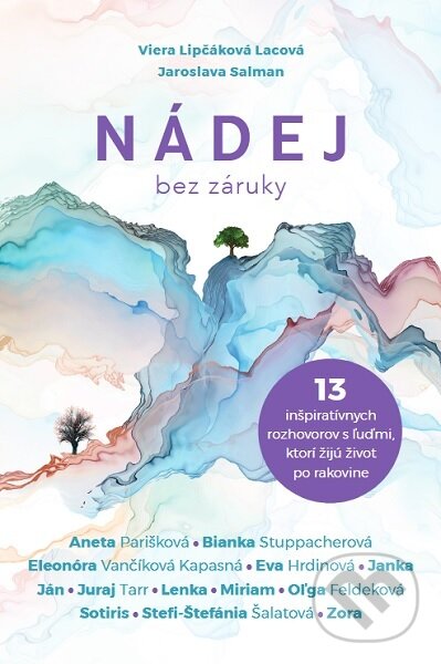 Kniha: Nádej bez záruky (Jaroslava Salman a Viera Lipčáková Lacová). Šanca na život, občianske združenie, 2023 Kniha: Nádej bez záruky (Jaroslava Salman a Viera Lipčáková Lacová). Šanca na život, občianske združenie, 2023