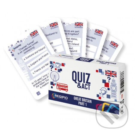 Společenská hra: QUIZ & ACT Great Britain Part 1 (Regipio). Regipio Společenská hra: QUIZ & ACT Great Britain Part 1 (Regipio). Regipio