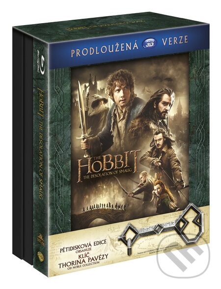 Film: Hobit: Šmakova dračí poušť Prodloužená verze 3D "Klíč Ereboru" (Peter Jackson) (Steelbook). Magicbox, 2014 Film: Hobit: Šmakova dračí poušť Prodloužená verze 3D "Klíč Ereboru" (Peter Jackson) (Steelbook). Magicbox, 2014
