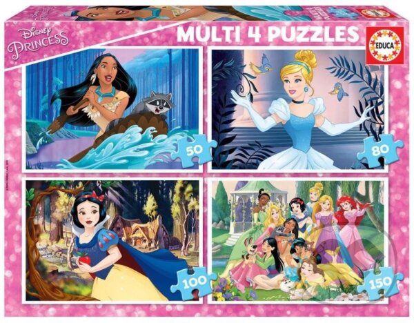 Puzzle: Disney princezny 4v1 (Educa). Educa, 2023 Puzzle: Disney princezny 4v1 (Educa). Educa, 2023