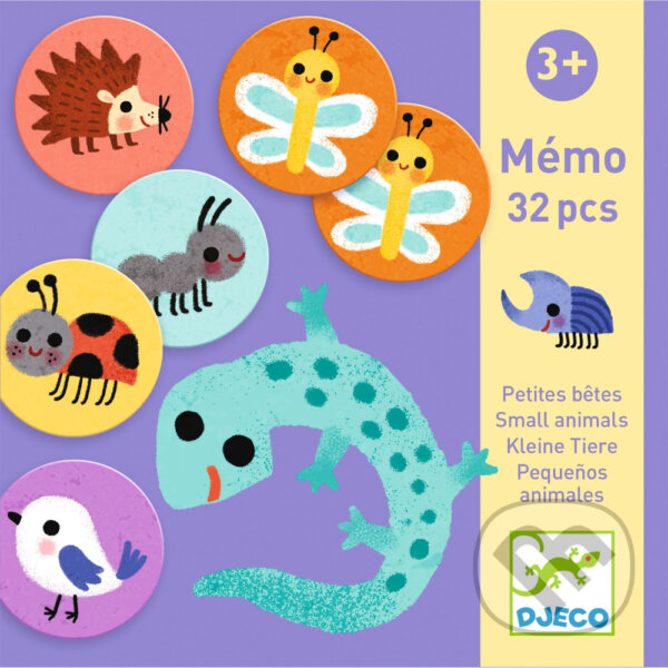 Spoločenská hra: Memo Small animals (Djeco). Djeco, 2023 Spoločenská hra: Memo Small animals (Djeco). Djeco, 2023