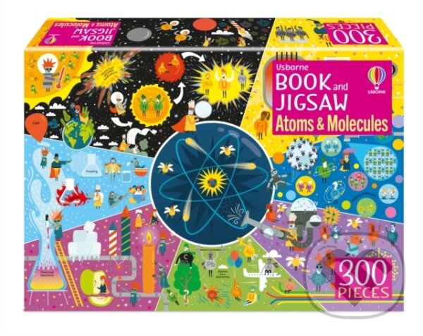 Kniha: Usborne Book and Jigsaw Atoms and Molecules (Rosie Dickins). Usborne, 2023 Kniha: Usborne Book and Jigsaw Atoms and Molecules (Rosie Dickins). Usborne, 2023