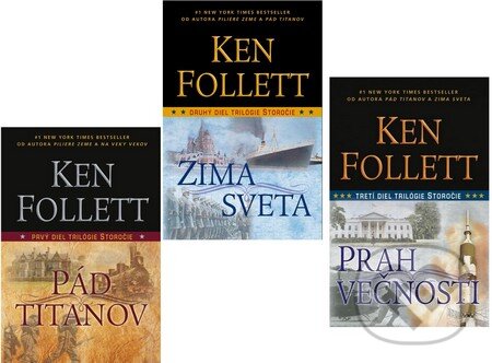 Kniha: Pád titanov + Zima sveta + Prah večnosti (kolekcia) (Ken Follett). Tatran Kniha: Pád titanov + Zima sveta + Prah večnosti (kolekcia) (Ken Follett). Tatran