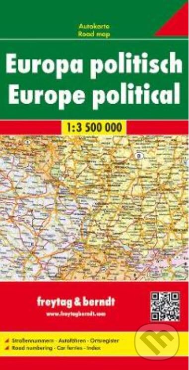 Európa politická 1:3500000 (freytag&berndt). freytag&berndt, 2023 Európa politická 1:3500000 (freytag&berndt). freytag&berndt, 2023