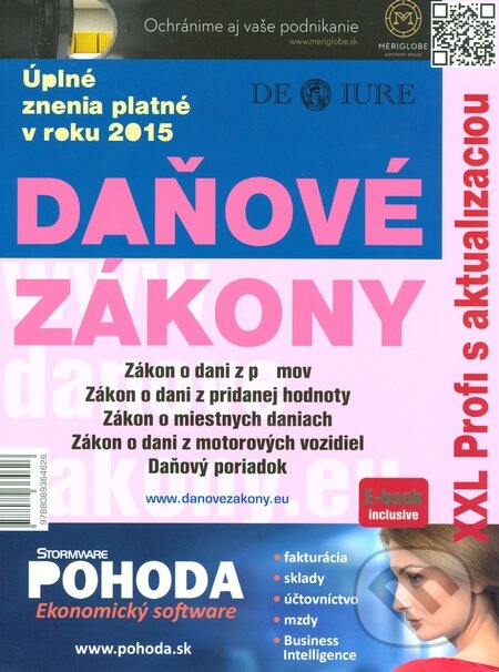 Kniha: Daňové zákony 2015 (DonauMedia). DonauMedia, 2014 Kniha: Daňové zákony 2015 (DonauMedia). DonauMedia, 2014