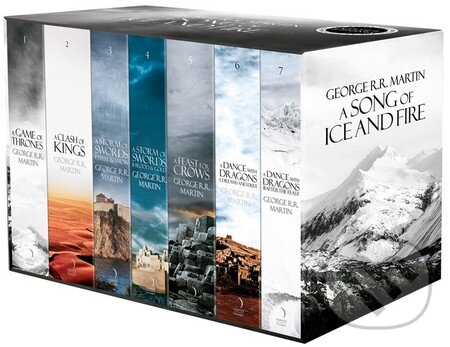 Kniha: A Song of Ice and Fire (Box set) (George R.R. Martin). HarperCollins, 2014 Kniha: A Song of Ice and Fire (Box set) (George R.R. Martin). HarperCollins, 2014