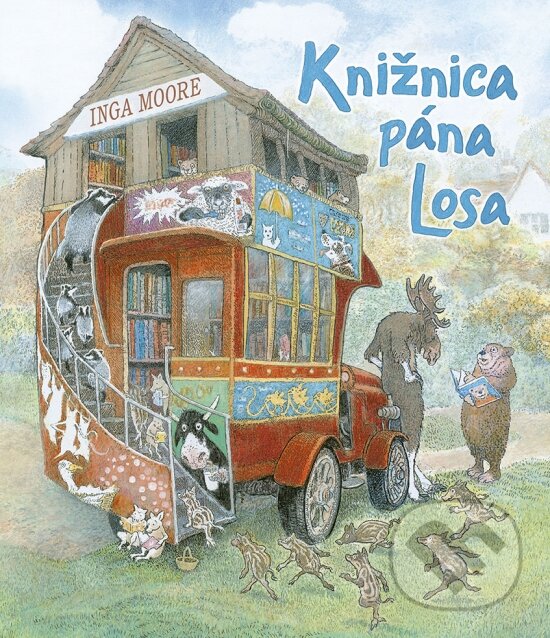 Kniha: Knižnica pána Losa (Inga Moore). Stonožka, 2023 Kniha: Knižnica pána Losa (Inga Moore). Stonožka, 2023