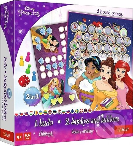 Společenská hra: Hry Disney princezny (Trefl). Trefl, 2023 Společenská hra: Hry Disney princezny (Trefl). Trefl, 2023