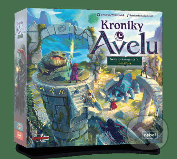 Společenská hra: Kroniky Avelu - Nová dobrodružství (rozš.) (Przemek Wojtkowiak). Blackfire, 2023 Společenská hra: Kroniky Avelu - Nová dobrodružství (rozš.) (Przemek Wojtkowiak). Blackfire, 2023