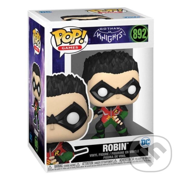 Funko POP Games: Gotham Knights - Robin (Funko). Funko, 2023 Funko POP Games: Gotham Knights - Robin (Funko). Funko, 2023