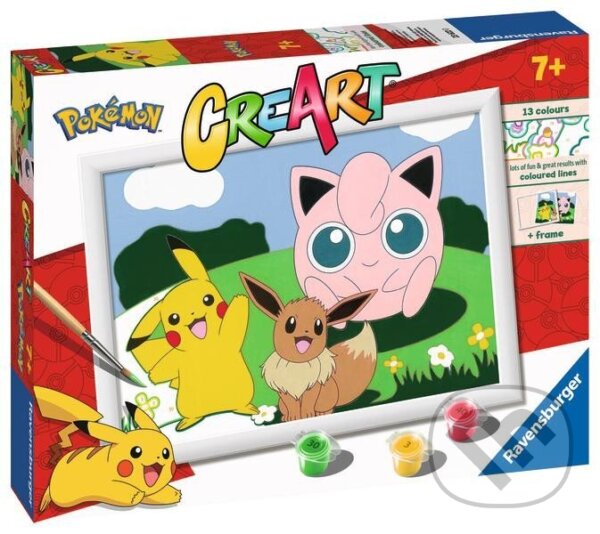Společenská hra: Ravensburger CreArt - Pokémoni (Ravensburger). Ravensburger, 2023 Společenská hra: Ravensburger CreArt - Pokémoni (Ravensburger). Ravensburger, 2023