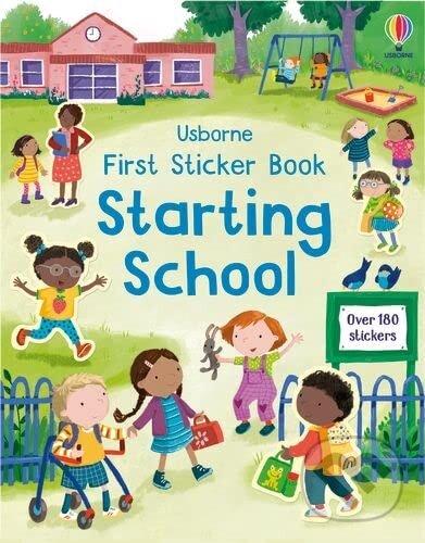 Kniha: First Sticker Book Starting School (Holly Bathie). Usborne, 2023 Kniha: First Sticker Book Starting School (Holly Bathie). Usborne, 2023