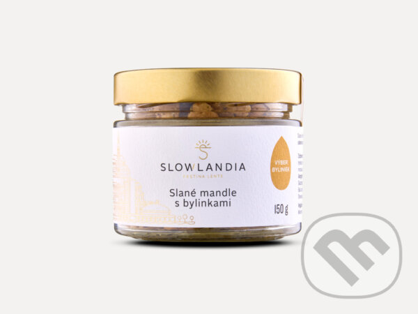 Kávy a čaje: Slané mandle s bylinkami 150g (Slowlandia). Slowlandia, 2023 Kávy a čaje: Slané mandle s bylinkami 150g (Slowlandia). Slowlandia, 2023