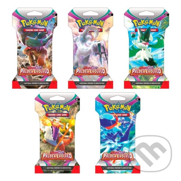 Společenská hra: Pokémon TCG: Scarlet & Violet 02 Paldea Evolved - 1 Blister Booster (Pokemon). Pokemon, 2023 Společenská hra: Pokémon TCG: Scarlet & Violet 02 Paldea Evolved - 1 Blister Booster (Pokemon). Pokemon, 2023