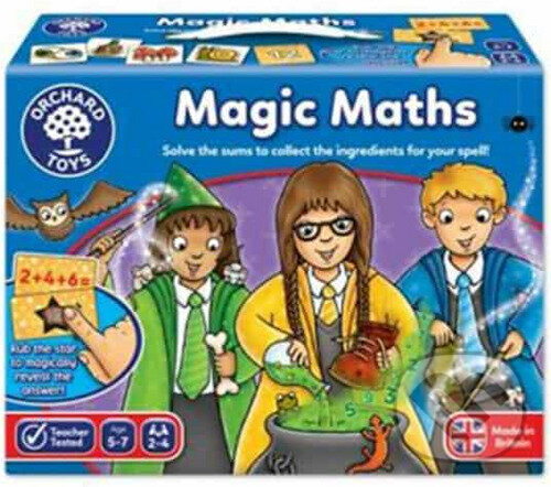 Společenská hra: Kouzelná matematika (Orchard Toys). Orchard Toys, 2023 Společenská hra: Kouzelná matematika (Orchard Toys). Orchard Toys, 2023