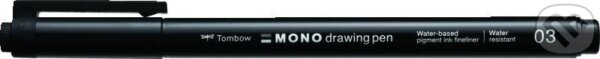 Tombow Fineliner MONO drawing pen - hrot 03 černá, , 2023