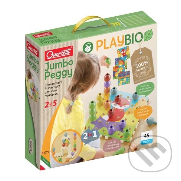 Společenská hra: Jumbo Peggy Play Bio (Quercetti). Quercetti, 2023 Společenská hra: Jumbo Peggy Play Bio (Quercetti). Quercetti, 2023