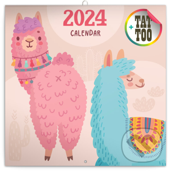 Poznámkový kalendár Happy Lammas 2024, Notique, 2023
