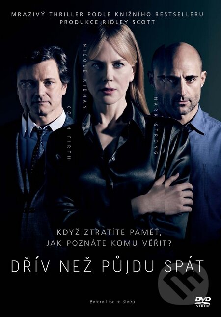 Film: Dřív než půjdu spát (Rowan Joffe) (DVD). Bonton Film, 2015 Film: Dřív než půjdu spát (Rowan Joffe) (DVD). Bonton Film, 2015