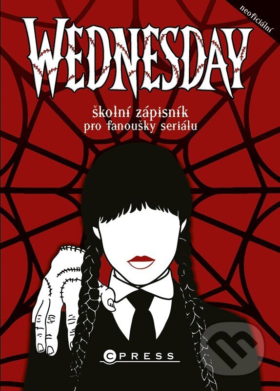 Kniha: Wednesday – školní zápisník pro fanoušky seriálu (CPRESS). CPRESS, 2023 Kniha: Wednesday – školní zápisník pro fanoušky seriálu (CPRESS). CPRESS, 2023